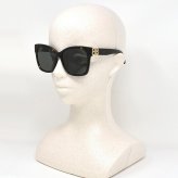 バレンシアガ BALENCIAGA サングラス アジアンフィット UVカット アイウェア キャットアイ BB0102SA-002 メンズ レディース ユニセックス ハバナ+グリーン 国内正規品