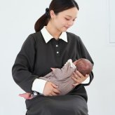 【送料無料】授乳服〈授乳〉ポロカラーワンピース