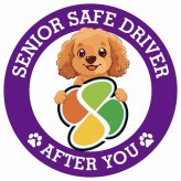カーサイン 高齢者マーク SENIOR SAFE DRIVER ダップー ステッカー シール 直径13cm 肉球 日本製 車