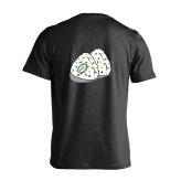 ラグビー Tシャツ 半袖 メンズ ウェア レディース 練習着 ジュニア ドライ おもしろ tシャツ 速乾 名入れ スポーツ 女子 男子 チーム おしゃれ 文字入れ 「ラグビーボール in おにぎり」 アートワークスコウベ 【送料無料】