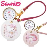 時計 サンリオキャラクターズ 和柄 ハングウォッチ SNR007 定形外 送料無料 ハローキティ マイメロディー レディース キーホルダー キーチェーン ウォッチ 和風 ナースウォッチ バック 日本 お土産 和装 かわいい パッケージ付 ギフト 仕事 学校