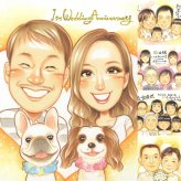 結婚記念日の記念に、写真とは違うぬくもりが伝わる似顔絵です。修正無料で、納得しながら進められます。 贈り物 似顔絵 結婚記念日 ギフト 名入れ 手描き プレゼント 結婚記念日 周年記念 金婚式 結婚30周年 結婚10周年 記念日 夫婦 家族 両親 下書き確認 修正無料 名入れ 実績多数 宝物 かわいい 似てる 感謝 記念日 結婚記念日 親孝行 周年 お祝い返し イラスト バレンタインデー