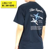 ドライTシャツ ブルーインパルス 基地ショップ限定 Tシャツ 飛行機 航空自衛隊 自衛隊 グッズ 半袖 エンブレム オリジナル 紺 ネイビー 速乾 吸水 アクロバット飛行 展示飛行 正規品 防衛省 ワンポイント バックプリント メンズ ユニセックス メッシュ ギフト プレゼント
