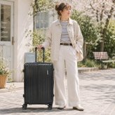 Coleman ストッパー付拡張ZIPキャリーM 60-69L キャリーケース スーツケース 大容量 出張 旅行 使いやすい レディース メンズ ギフト プレゼント ブラック 60015
