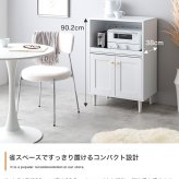 食器棚 ゴミ箱収納付き ミニレンジ台 幅60ｃｍ レンジ台 ミニキッチン収納 おしゃれ スライドトレー付き レンジラック レンジボード レンジ棚 大容量 コンパクト 省スペース 北欧 モダン 木製 白 ホワイト グリーン かわいい ワンルーム 社員寮