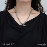 ステンレス マンテルネックレス チェーンネックレス シルバー 4サイズ シンプル 存在感 メタル お洒落 レディース 女性 金属アレルギー対応