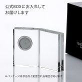 【名入れ代込】【ロゴ対応】グラスワークス ディクショナリー クロック(M) 名前 彫刻 刻印 お祝い プレゼント ギフト 記念日 開店祝い 新築祝い 誕生日 結婚記念日 インテリア 置時計 温・湿時計 受賞 永年勤続記念 周年記念 移転祝 法人