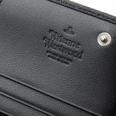 ヴィヴィアンウエストウッド 財布 長財布 メンズ レディース Vivienne Westwood 51120005 L001N LA N402 ブラック 黒 サフィアーノ 本革 小銭入れあり かぶせ フラップ オーブ ロゴ ギフト プレゼント