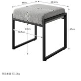 オットマン スツール チェアー 椅子 イス 四角 スクエア ブークレ アイアン もこもこ モコモコ 完成品 組み立て不要 肘なし コンパクト 一人暮らし ワンルーム 幅42.5 デザイナーズ ダイニング 玄関 整った印象に仕立てます ウレタン 家具 新生活