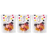 遊びかん 3袋セット ようかん 和菓子 スイーツ 羊羹 一口サイズ 食べやすい 黒糖 ゆず 紅羊羹 和スイーツ デザート おやつ