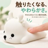 シリコンライト 授乳ライト ナイトライト シカ アニマル 動物 かわいい 7色 カラーライト テーブルライト 卓上ライト ルームランプ ベッドサイド タッチ 電池式 コードレス 子供部屋 寝室 ギフト プレゼント 出産祝い 産後