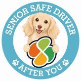 カーサイン 高齢者マーク SENIOR SAFE DRIVER カニンヘンダックスフンド ステッカー シール 直径13cm 肉球 日本製 車