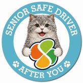 カーサイン 高齢者マーク SENIOR SAFE DRIVER セルカークレックス マグネット 強力 直径13cm 肉球 日本製 車 ステッカー