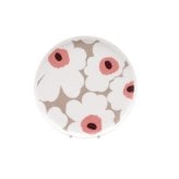 マリメッコ ウニッコ プレート 20cm クレイ/ホワイト/ローズ marimekko UNIKKO 皿 食器 ギフト 耐熱 電子レンジ対応 結婚祝い プレゼント 贈り物