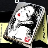 ZIPPO ライター ツバキアンナ Tsubaki ANNA The 5th Z. peep ジッポ シルバー おしゃれ 女性 カード付き かっこいい アート レディース メンズ ギフト プレゼント