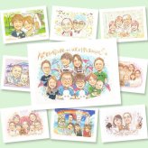 記念日のギフトに、ずっとそばに置きたくなる似顔絵です。初めての似顔絵注文でも安心です。 そっくり プレゼント 似顔絵 名入れ 手描き ギフト 贈り物 記念日 家族 誕生日 長寿 大人数 兄弟 世代 親族 家族全員 修正無料 名入れ 下書き確認 親孝行 宝物 サプライズ そっくり 集合 一生もの 記念撮影代わり 大家族 大人数 ブライダルギフト 白寿祝い お祝い返し 闘病中の方への励まし オリジナル
