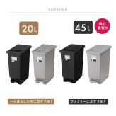 ゴミ箱 トラッシュカン 45L 東谷 LFS-861  蓋付き ダストボックス ペダル式 プッシュ式 2WAY開閉 スリム 大容量 分別 ごみ箱 キッチン リビング おむつ ペット 犬 猫 子供 ニオイ対策 石目調 おしゃれ 北欧 韓国インテリア ブラック グレー シンプル インテリア 新生活 引っ越し