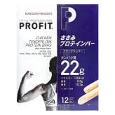 丸善　PROFIT　ささみプロテインバー　ブラックペッパー味　1560g(130g×12袋)　1袋に65g×2本入り　タンパク質22g　日本製　#67608　低カロリー　高タンパク　スポーツ　健康志向　おやつ　まとめ買い [賞味期限:202611.07迄]