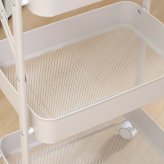 組立て楽な折畳めるワゴン スパーク オフホワイト・ブラック・グレージュ 3色展開 キッチンワゴン レンジ台 収納 キャスター付き 省スペース おしゃれ シンプル 新生活 家具 インテリア 不二貿易