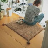 ラグ カーペット マット 玄関 玄関マット おしゃれ 40x60cm シンプルギャッベマット HOT対応 アヤカ 北欧 モダン シンプル デザイン かわいい かっこいい ギャッベ インド製 ホット 床暖 OK 送料無料 手織り 肌触り