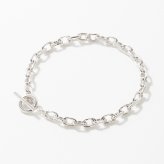 リンク チェーン ブレスレット シンプル お揃い ペアアクセ シルバー ゴールド ユニセックス Brass