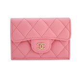 【超レア・入手困難】CHANEL シャネル 財布 三つ折り財布 キャビアスキン ブラック×ピンク ココマーク レディース メンズ スモール ナノウォレット コンパクト ミニ財布 AP3182 ギフト プレゼント【送料無料】