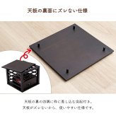 一人用こたつ 30×30cm メトロ MPQ-102B(B) コルチェヒーター 100W 天板付き 木枠 ミニこたつ 中間スイッチ 電源コード3m ブラウン コンパクト