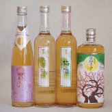 果物梅酒4本セット(生姜梅酒(大分) 樽熟梅酒天空の月(大分) 百助梅酒(大分)) 500ml×3本 720ml×1本