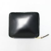 コムデギャルソン COMME DES GARCONS 二つ折り財布 二折財布 ラウンドファスナー SA2100MI メンズ レディース MILLOR INSIDE ブラック ゴールド