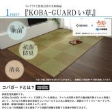 敷物 花ござ 国産 純国産 日本製 小林製薬 持続性抗菌剤 KOBA-GUARD 制菌 抗菌防臭  夏 い草 市松 モダン 江戸間2畳 約174×174cm