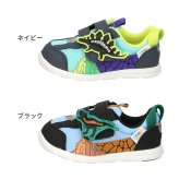 イフミー ベービーシューズ スニーカー キッズ 男の子 マジックテープ 子供靴 軽量 ３E 恐竜 IFME  6307 ネイビー 履きやすい 足に優しい