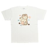 水森亜土 カラーTシャツ(M) クマ ホワイト アパレル 送料込み