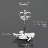 ハワイアンジュエリー ピアス ハワイアン ピアス プルメリアピアス 花 12mm ジルコニア シルバー925 ロジウムコーティング キャッチ メール便 20G ゲージ 彼女 妻 女性 レディース 誕生日 プレゼント ハロウィン 【品番：SE53228】