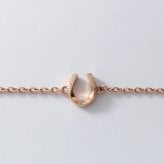 ハワイアンジュエリー ブレスレット つけっぱなし レディース ステンレス 金属アレルギー ブランド 大人 シンプル ホースシュー 馬蹄 ダイヤモンド ローズゴールドカラー サージカルステンレス クリスマス 誕生日 プレゼント テラグラティア Terra-gratia【lstb014rg】単品