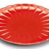 6寸菊皿　洗朱 インテリア 漆器 盆 カタログギフト 景品 粗品