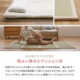 畳マットレス 4つ折り 貴船 S シングル 約100×200×1.1cm 折りたたみ 折り畳み い草マットレス 置き畳 布団の下 折りたたみ畳 敷きマット 和室 フローリング 寝室 畳敷き 折り畳みマット 寝具 敷き寝具 ベッドルーム 新生活 寝室用品
