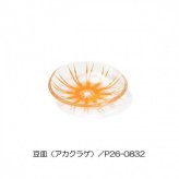 クラゲ ガラスプレート 豆皿 アカクラゲ 小皿 醤油皿 薬味皿 おしゃれ 透明感 てびねり 涼しげ 和食器 洋食器 キッチン雑貨 卓上小物 ギフト プレゼント 贈り物 インテリア雑貨 セトクラフト