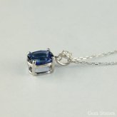  ブルーサファイア 　１．０４６ct 　ダイヤモンド　ネックレス 　ペンダント プラチナネックレス Pt900　ネックレス レディース 一粒ネックレス  誕生石 シンプル Drops