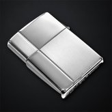 ZIPPO アーマー ジッポ ライター サテン＆ミラー スタンダード 彫刻 両面加工 シルバー かっこいい ギフト 重厚 動画あり シンプル おしゃれ 高級 メンズ プレゼント