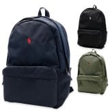 選べる3色 ポロ ラルフローレン リュック POLO RALPH LAUREN 9AR151 バックパック リュックサック メンズ レディース ポニー刺繍 B4 A4 PC収納 15インチ 通勤 通学 大容量 ブラック ネイビー オリーブ