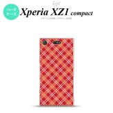【SO02K】【スマホケース/スマホカバー】【エクスペリア XZ1】SO02K スマホケース Xperia XZ1 Compact SO-02K カバー エクスペリア XZ1 チェックA 赤 nk-so02k-431【メール便送料無料】