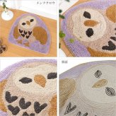マット バード  シマエナガ メンフクロウ 鳥 アニマル ラグ ラグマット 玄関マット ミニ フロアマット インテリア 子供部屋