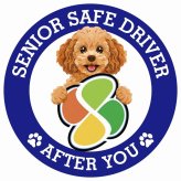 カーサイン 高齢者マーク SENIOR SAFE DRIVER キャバプー ステッカー シール 直径13cm 肉球 日本製 車
