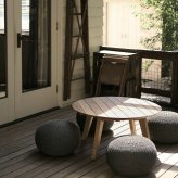 ADAN アダン チーク ラウンドローテーブル 90 ガーデンテーブル 屋外 丸型 円形 直径90cm 高さ43cm チーク材 組み立て式 ローテーブル アウトドアテーブル ウッドデッキ テラス 庭 北欧 リゾート おしゃれ ローファニチャー ガーデンファニチャー
