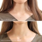 ゴールド ネックレス K18 18金 ネックレス ミニハート ゴールド ネックレス チェーン リバーシブル 選べる3色 イエロー ピンク ホワイト シンプル 華奢 上品ご褒美 彼女 妻 女性 レディース 誕生日 プレゼント ハロウィン 【品番：CG-MA-371】