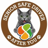 カーサイン 高齢者マーク SENIOR SAFE DRIVER コラット ステッカー シール 直径13cm 肉球 日本製 車