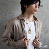 ステンレス ゴールド フェザーネックレス インディアンジュエリー ペンダントネックレス メンズネックレス 18KGP 太角 あずきチェーン 細身 羽根 イーグル 精巧 立体的 かっこいい 男性 金属アレルギー対応