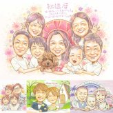 記念日のプレゼントに、ずっと飾っていたくなる似顔絵です。 還暦祝い 贈り物 似顔絵 ギフト 手描き プレゼント 名入れ 記念日 長寿 お祝い 敬老の日 大人数 家族 祖父母 ご両親 名入れ 下書き確認 修正無料 似てる サプライズ かわいい そっくり 還暦祝い 古希 60歳 宝物 色紙 引っ越し メモリアルギフト 感謝の品 感動 ハロウィン カラフル 百寿祝い バレンタインデー イラスト 卒寿祝い