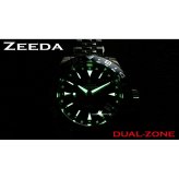 ジーダ ZEEDA デュアルゾーン DUAL-ZONE FLD 腕時計 メンズ 自動巻き GMT DU-KH