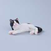 猫 置物 2個セット ミニチュア ねこ ネコ オブジェ 樹脂製 かわいい アニマル 車載 インテリア ダッシュボード 卓上 飾り 小型 デコレーション 雑貨 プレゼント